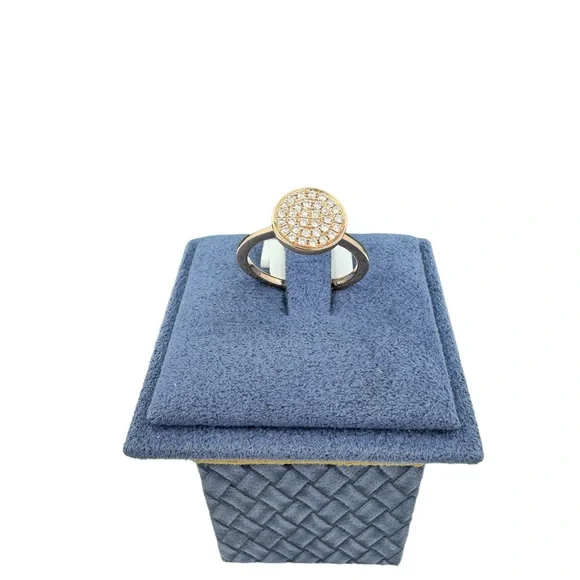 Ladies Rose Gold Ring with Diamonds size 6.5